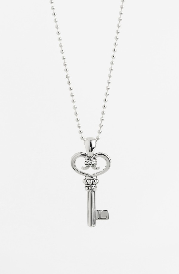 Lagos Sterling Silver Key Long Strand Pendant Necklace